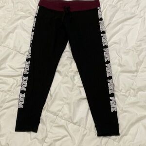 Kids Black and Burgundy Leggings